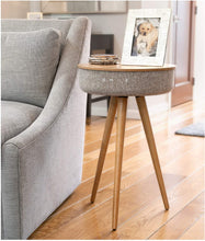 Load image into Gallery viewer, Victrola Bluetooth Wood Speaker Stand with Dual USB Ports