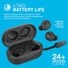 Load image into Gallery viewer, JLab Audio JBuds Air True Wireless Signature Bluetooth Earbuds + Charging Case - IP55 Sweat Resistance - Bluetooth 5.0 Connection - Stereo Phone Calls - 3 EQ Sound Settings