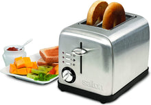 Load image into Gallery viewer, Salton ET1403 2-Slice Electronic Toaster, Brushed Metal