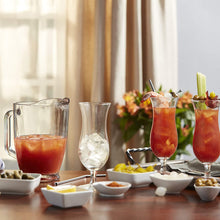 Load image into Gallery viewer, Libbey Modern Bar Bloody Mary Entertaining Set with 4 Hurricane Glasses and Pitcher