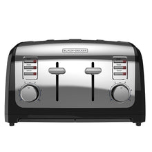 Load image into Gallery viewer, BLACK+DECKER 4-Slice Toaster, Stainless Steel, T4030