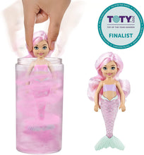 Load image into Gallery viewer, Barbie Color Reveal Chelsea Mermaid Doll with 6 Surprises 3 Mystery Bags Contain a Snap-On Bodice, Crown &amp; Fin Comb; Mermaid-Themed; Gift for Kids 3 Years &amp; Older