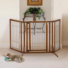 Load image into Gallery viewer, Domestic Pet Gates Premium Plus Freestanding Pet Gate with Door Easygoing
