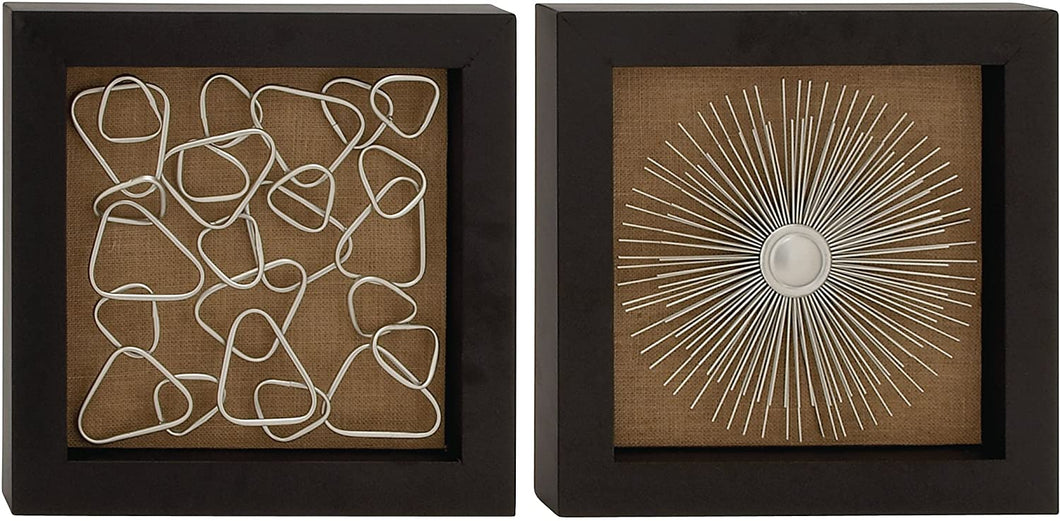 Deco 79 56845 2 Assorted Appealing Metal Wall Decor, 18