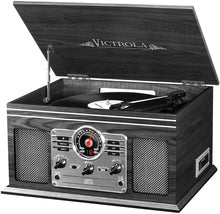 Load image into Gallery viewer, Victrola 6-in-1 Nostalgic Bluetooth Record Player with 3-Speed Turntable