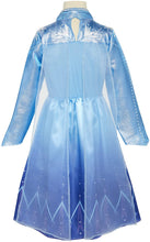 Load image into Gallery viewer, Disney Frozen 2 Elsa Adventure Girls Role-Play Dress Features Ice Crystal Winged Cape, Sleek Dress Cut with Glittery, Frosty Trim - Fits Sizes 4-6X, For Ages 3+