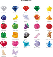Load image into Gallery viewer, BePuzzled Original 3D Crystal Jigsaw Puzzle - Butterfly &amp; Flower Animal Assembly Brain Teaser, Fun Model Toy Gift Decoration for Adults &amp; Kids Age 12 and Up, 41 Pieces (Level 1)