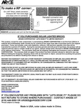 Load image into Gallery viewer, Argee RG825 Lets Edge It Decorative Plastic Brick Edging, no Lights, 25 feet, Terra Cotta