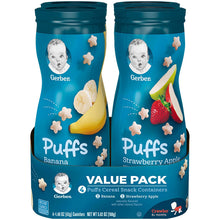 Load image into Gallery viewer, Gerber Puffs Banana &amp; Strawberry Apple, 5.92 Ounce