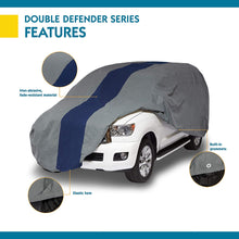 Load image into Gallery viewer, Duck Covers Double Defender SUV Cover for SUVs/Pickup Trucks with Shell or Bed Cap up to 17&#39; 5&quot;