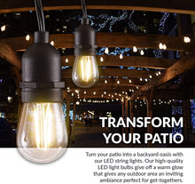 Load image into Gallery viewer, Newhouse Lighting Outdoor String Lights with Hanging Sockets | Weatherproof Technology | Incandescent | Heavy Duty