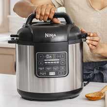 Load image into Gallery viewer, Ninja Instant, 1000-Watt Pressure, Slow, Multi Cooker, and Steamer with 6-Quart Ceramic Coated Pot &amp; Steam Rack (PC101), Black/Si, Silver