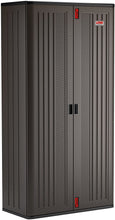 Load image into Gallery viewer, Suncast Commercial Blow Molded Mega Tall Cabinet in 4 Shelf, Black