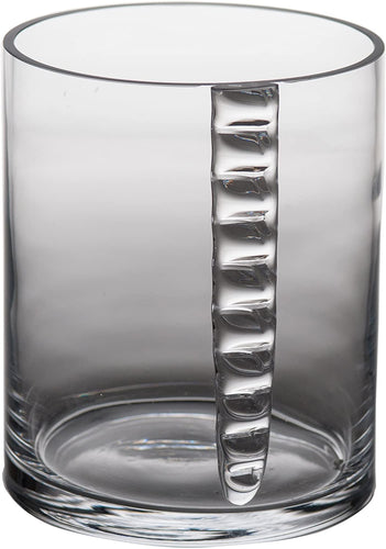 Abigails Maui Ripple Glass Ice Bucket, Clear