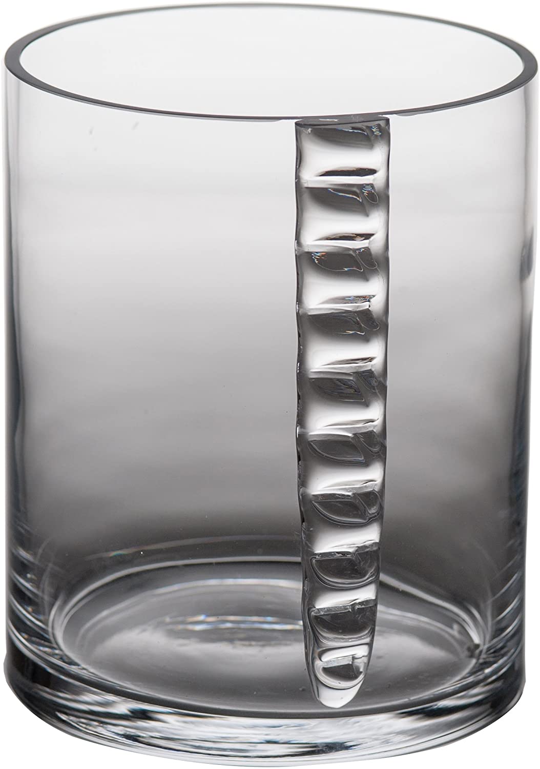 Abigails Maui Ripple Glass Ice Bucket, Clear