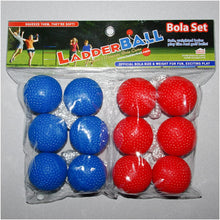 Load image into Gallery viewer, Maranda Enterprises Ladderball Bolas with Three Red and Three Blue (Set of 6)