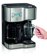 Load image into Gallery viewer, Hamilton Beach Programmable Coffee Maker &amp; Hot Water Dispenser, 2-Way, Black and Stainless