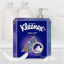 Load image into Gallery viewer, Kleenex Ultra Soft Facial Tissues, 4 Cube Tissue Boxes, 65 Tissues per Box (260 Tissues Total)