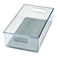 Load image into Gallery viewer, Copco 5224370 Kitchen Storage Organizer Deep Bin with Built-In Handles, for Pantries, Cabinets, Shelves, Refrigerator, Freezer - BPA Free, Food Safe 14.8” x 8.2” x 4.2” Clear