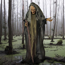 Load image into Gallery viewer, Haunted Hill Farm HHWITCH-13FLSA Life Size Animatronic Witch, Indoor/Outdoor Halloween Decoration, Multi