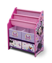 Load image into Gallery viewer, Disney Minnie Mouse Book and Toy Organizer, Multicolor