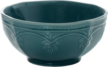Load image into Gallery viewer, The Pioneer Woman Farmhouse Lace Dinnerware Set, 12-Piece, Ocean Teal