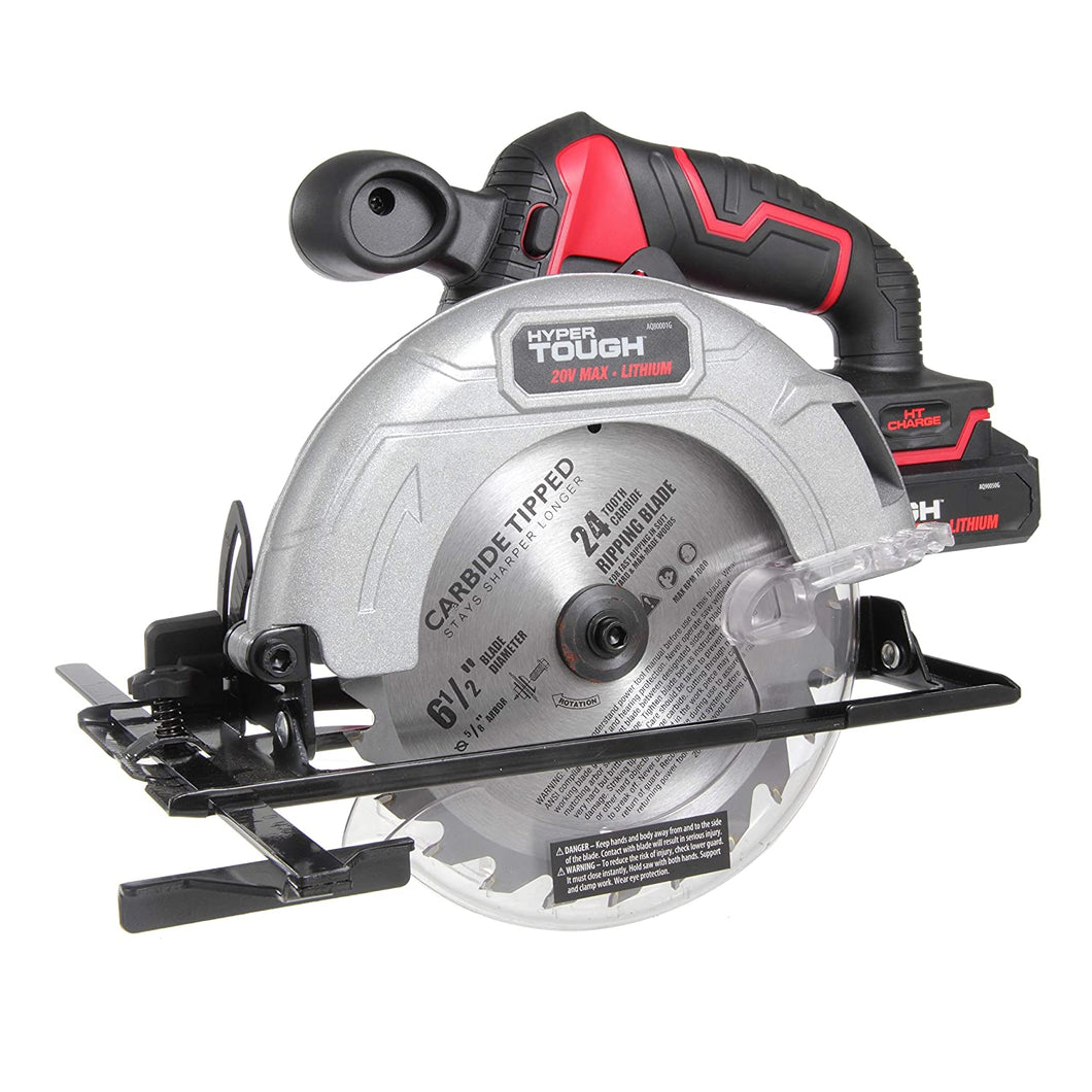 Hyper Tough AQ8001G, HT Charge 20V 6-1/2 Inch Circular Saw
