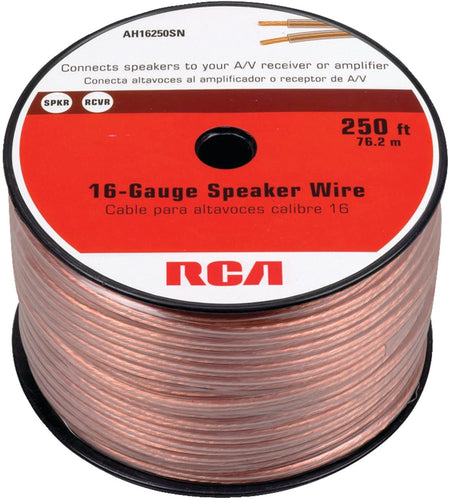 250 FT 16 GAUGE SPEAKER WIRE (SPOOL) (RCA-AH16250SR) -