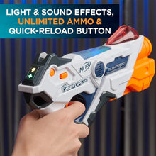 Load image into Gallery viewer, AlphaPoint Nerf Laser Ops Pro Toy Blasters - Includes 2 Blasters &amp; 2 Armbands - Light &amp; Sound FX - Health &amp; Ammo Indicators - for Kids, Teens &amp; Adults