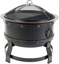 Load image into Gallery viewer, Pleasant Hearth OFW307R Killian fire Pit, Rubbed Bronze