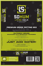 Load image into Gallery viewer, SOHUM Living Soil, Organic Fertilizer, Organic Plant Food, Soil Amendment. Increases Yields. Vegetable Fertilizer, Flower Fertilizer. Non-GMO. Eco-Friendly. Just Add Water! No Mixing (1)