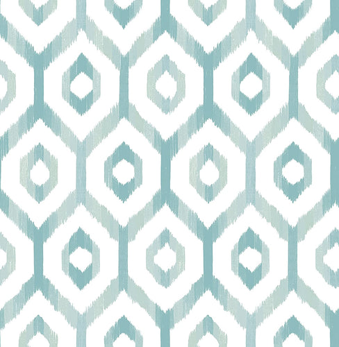 A-Street Prints 2744-24142 Teal Lucia Diamond Wallpaper