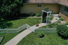 Load image into Gallery viewer, Zippity Outdoor Products ZP19001 Madison Vinyl Picket Fence, White, 30" x 56" (1 Box, 2 Panels)