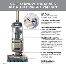 Load image into Gallery viewer, Shark LA322 Navigator Lift-Away ADV Corded Lightweight Upright Vacuum with Detachable Pod Pet Power Brush Crevice and Upholstery Tool