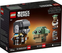 Load image into Gallery viewer, LEGO BrickHeadz Star Wars The Mandalorian &amp; The Child 75317 Building Kit, Toy for Kids and Any Star Wars Fan Featuring Buildable The Mandalorian and The Child Figures, New 2020 (295 Pieces)