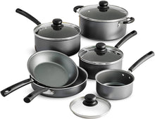 Load image into Gallery viewer, Tramontina PrimaWare 10-Piece Nonstick Cookware Set, Steel Gray by Tramontina