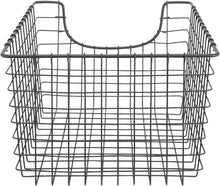 Load image into Gallery viewer, Scoop Wire Basket, Vintage-Inspired Steel Storage Solution for Kitchen, Pantry, Closet, Bathroom, Medium, Cool Gray