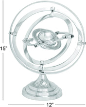 Load image into Gallery viewer, Deco 79 28336 Aluminum Armillary with 12-Inch Nautical Maritime Decor, 15-Inch