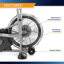 Load image into Gallery viewer, Marcy Exercise Upright Fan Bike for Cardio Training and Workout AIR-1