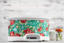 Load image into Gallery viewer, Pioneer Woman 7 Quart Programmable Slow Cooker Vintage Floral | Model# 33479 by Hamilton Beach (L x W x H) 11.70 x 17.60 x 9.90 Inches