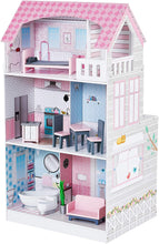 Load image into Gallery viewer, Teamson Kids - Wonderland Ariel 2 in 1 Doll House &amp; Play Kitchen - Pink / Grey