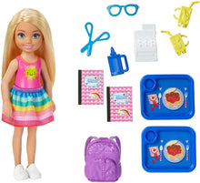 Load image into Gallery viewer, Barbie Club Chelsea Doll and School Playset, 6-inch Blonde, with Accessories