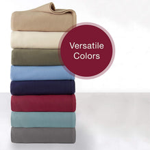 Load image into Gallery viewer, Martex Super Soft Fleece Blanket - Full/Queen, Warm, Lightweight, Pet-Friendly, Throw for Home Bed, Sofa &amp; Dorm - Ivory