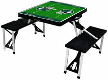 Load image into Gallery viewer, NFL Philadelphia Eagles Football Field Design Portable Folding Table/Seats, Black