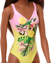 Load image into Gallery viewer, Barbie Doll, Brunette, Wearing Swimsuit, for Kids 3 to 7 Years Old