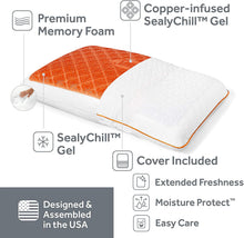 Load image into Gallery viewer, SealyChill Gel Memory Foam Standard Size Bed Pillow
