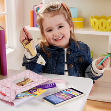 Load image into Gallery viewer, Fisher-Price Strut &#39;n Style Bag, 8 piece, pretend purse and accessories set for preschool kids ages 3 years &amp; up