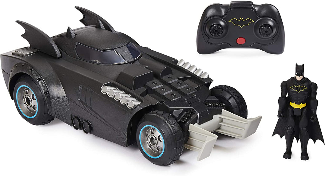 BATMAN Launch and Defend Batmobile Remote Control Vehicle with Exclusive 4-inch Action Figure