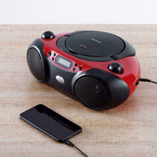 Load image into Gallery viewer, Blackweb Bluetooth Cd Boombox with AM/FM Radio, Red