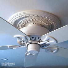 Load image into Gallery viewer, Ekena Millwork CMP10TR 10&quot;OD x 3 1/2&quot;ID x 1 8&quot;P Traditional Ceiling Medallion (Fits Canopies up to 3 1/2&quot;)